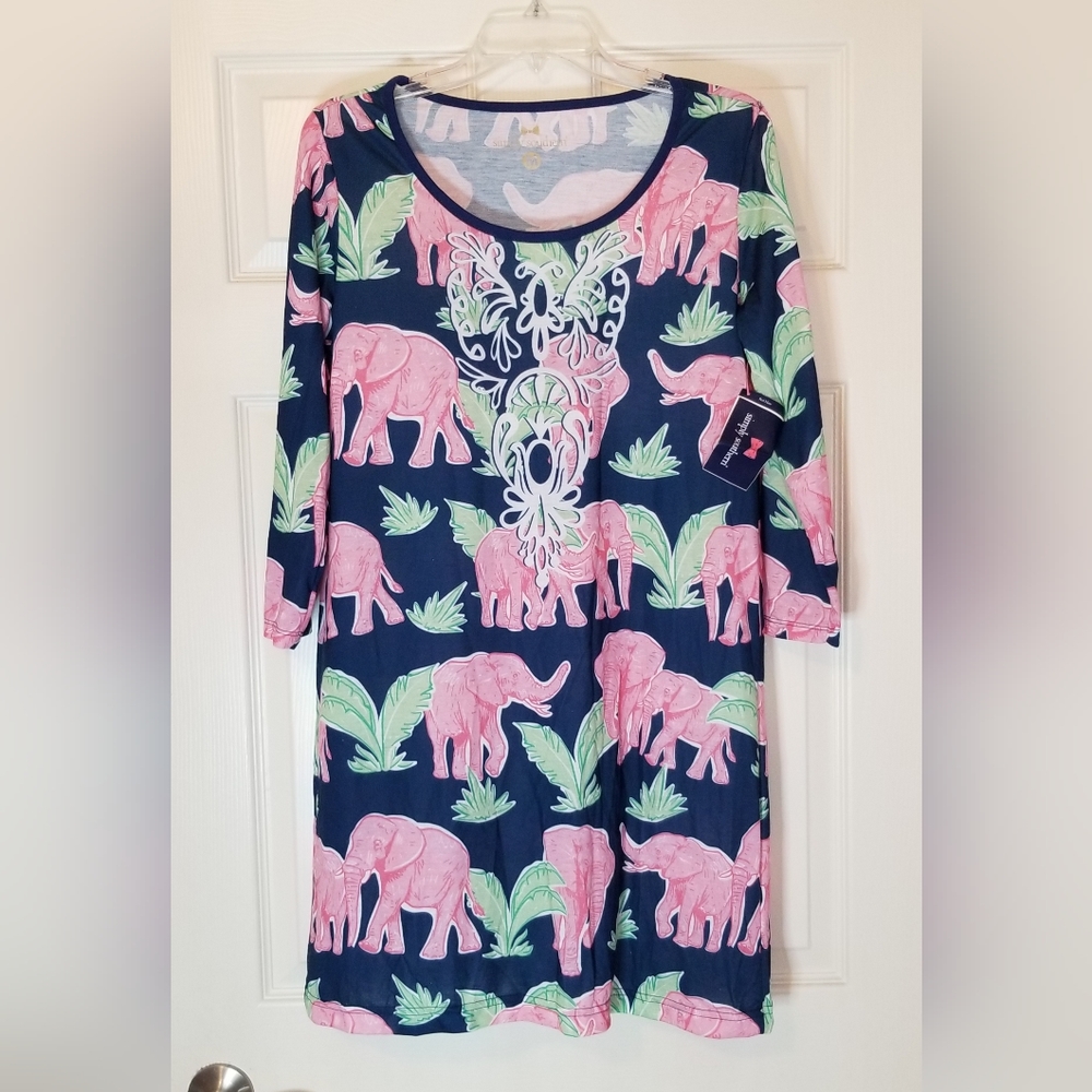 NWT Simply Southern Elephant Safari Shift Dress Size M
